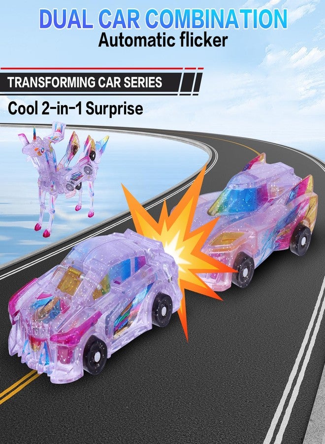 SOYUOI 2-in-1 Transforming Unicorn Car Toy - Magnetic Collision Robot Cars for Kids | Exciting Transformation Playset for Boys & Girls | Perfect Birthday - Image 4